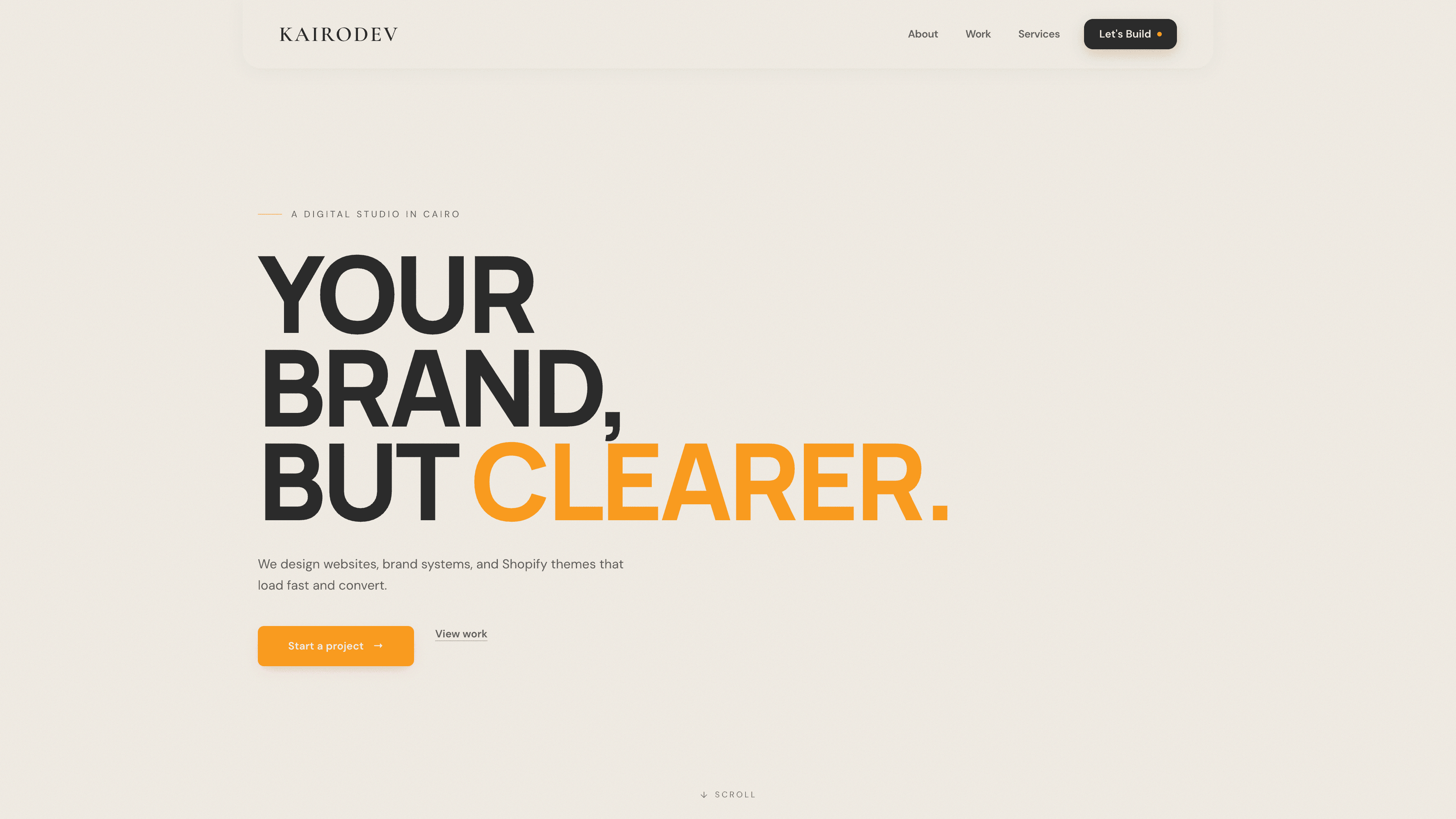 KairoDev — Studio Website